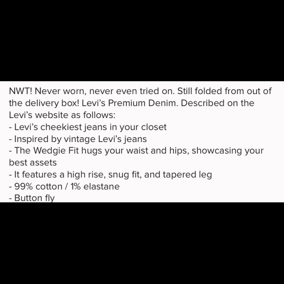 Levi’s wedgie fit jeans - Picture 6 of 6